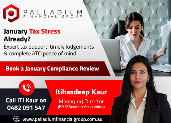 palladiumperth's tweet image. January tax stress? Let’s fix it.

Expert tax support, on-time lodgements &amp;amp; total ATO peace of mind — trusted Perth accountants.

📞 0482 091 547
🌐 palladiumfinancialgroup.com.au
#PerthAccountant #BookkeepingPerth #PayrollPerth #BASAccounting #SmallBusinessPerth
