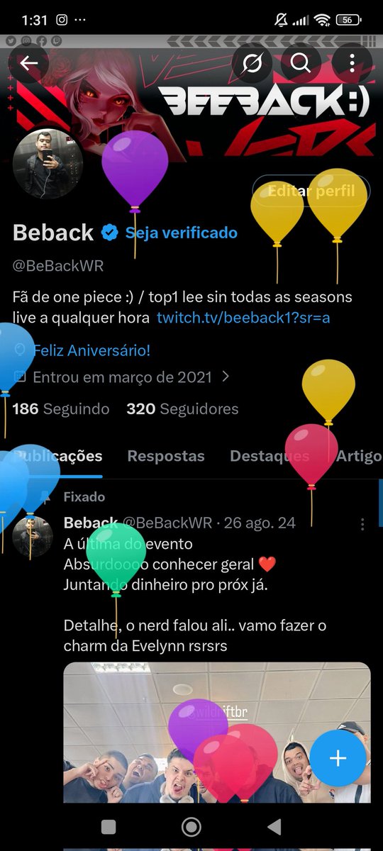BeBackWR's tweet image. Não é todo dia que se faz 30 anos 🤝🎉