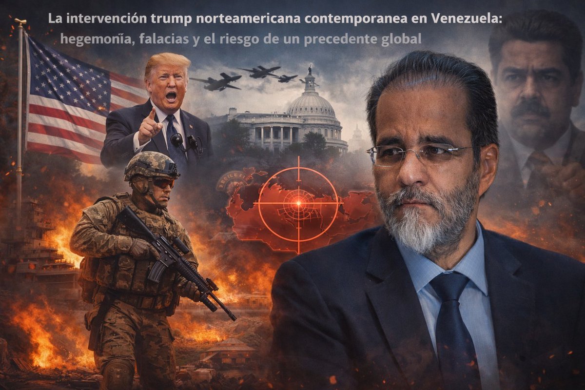La intervención norteamericana contemporánea en Venezuela: hegemonía, falacias y el riesgo de un precedente global facebook.com/share/p/1FiDZy…