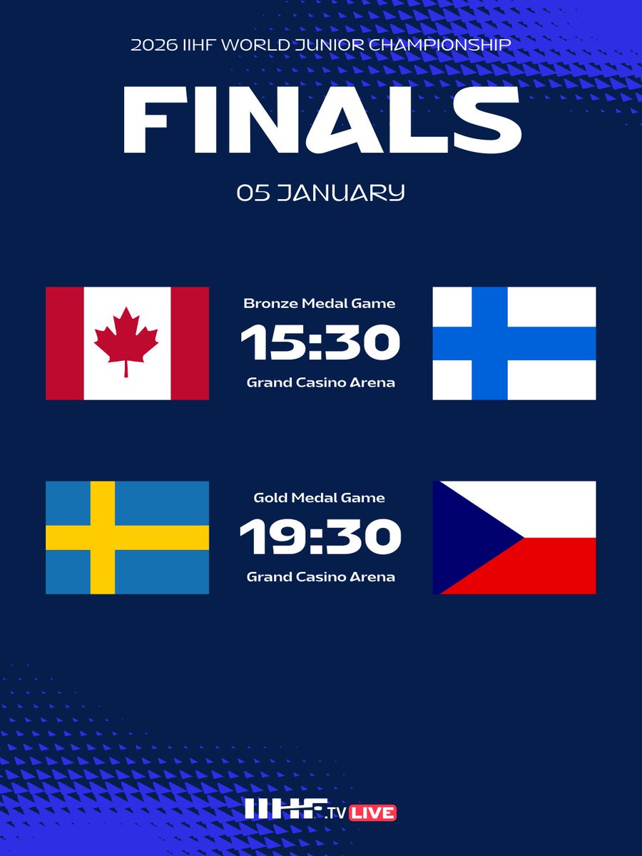 IIHFHockey's tweet image. IT ALL COMES DOWN TO THIS!🏆 #WorldJuniors #IIHF