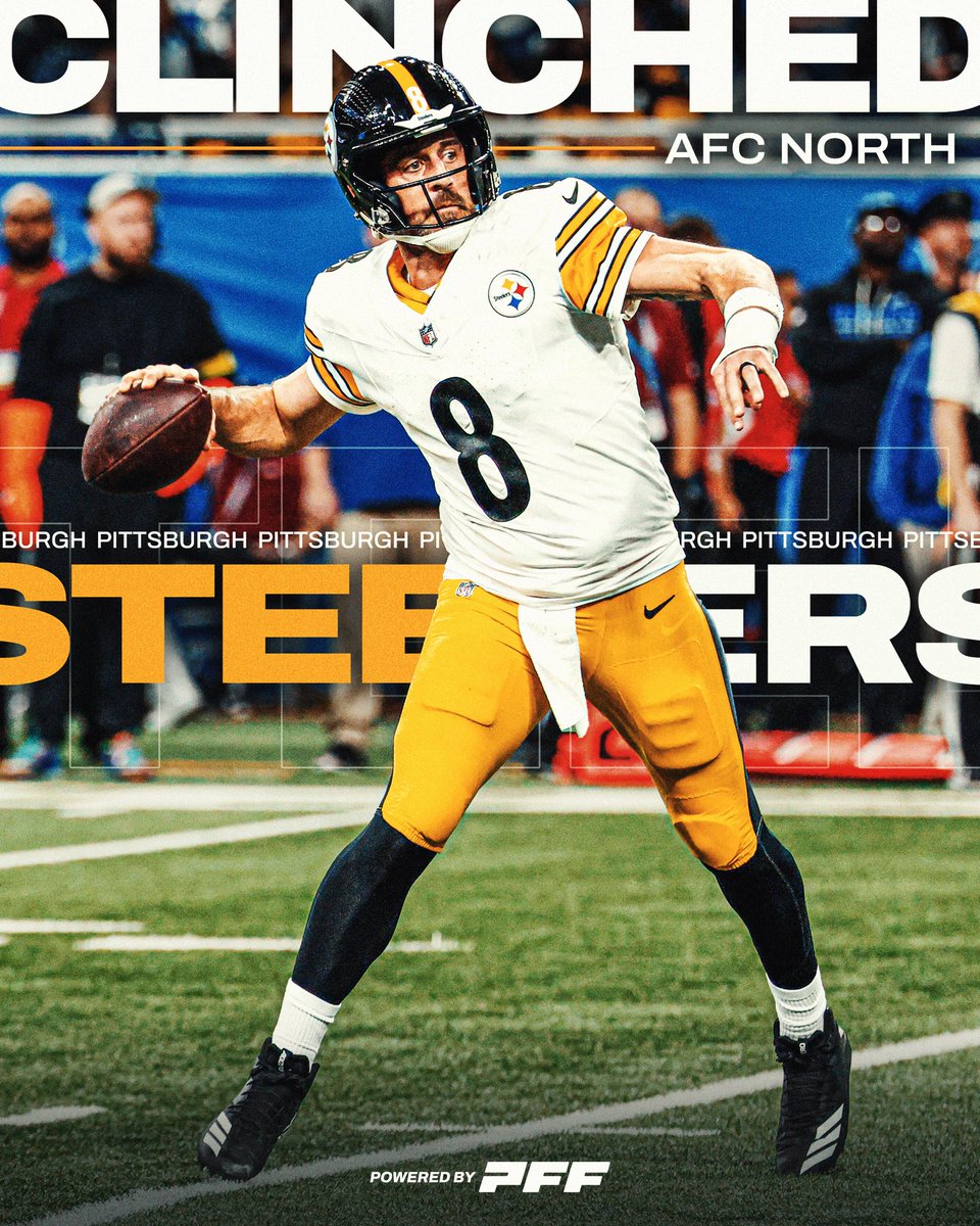 PFF's tweet photo. THE STEELERS ARE GOING TO THE PLAYOFFS 

WHAT A GAME TO FINISH THE REGULAR SEASON 🤯 https://t.co/cLiCBhcmns