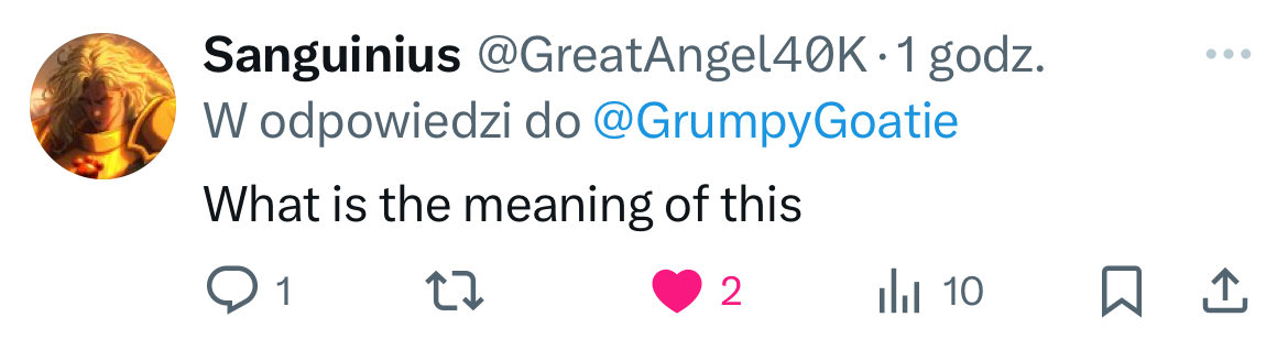 Father scolded me, what a year huh? And it’s just January, can you believe this? <a href="/DornTheBuilder/">Rogal Dorn</a> would never… *Sniffs*