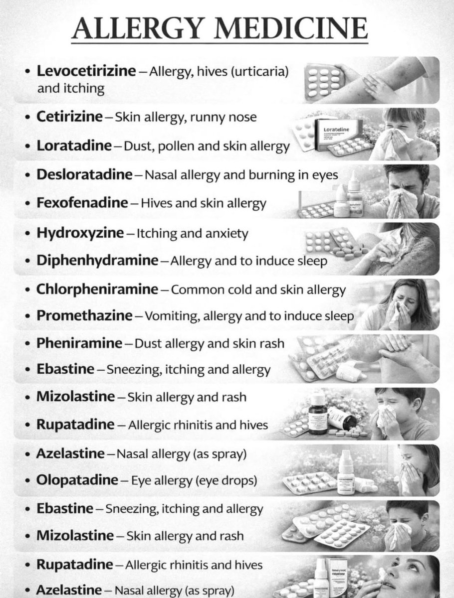 ALLERGIC MEDICINE 💊
