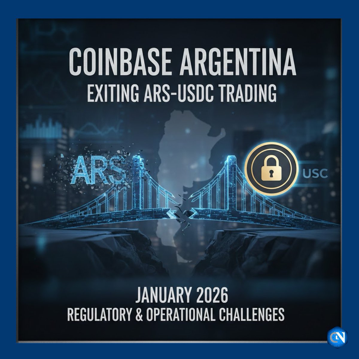 Coinbase plans to discontinue peso-to-USDC trading in Argentina by January  2026, highlighting the growing impact of local regulations and market  conditions on global crypto exchanges. #CryptoNewsZ2026 #CNZNews #Coinbase  #Stablecoins #USDC #Argentina ...