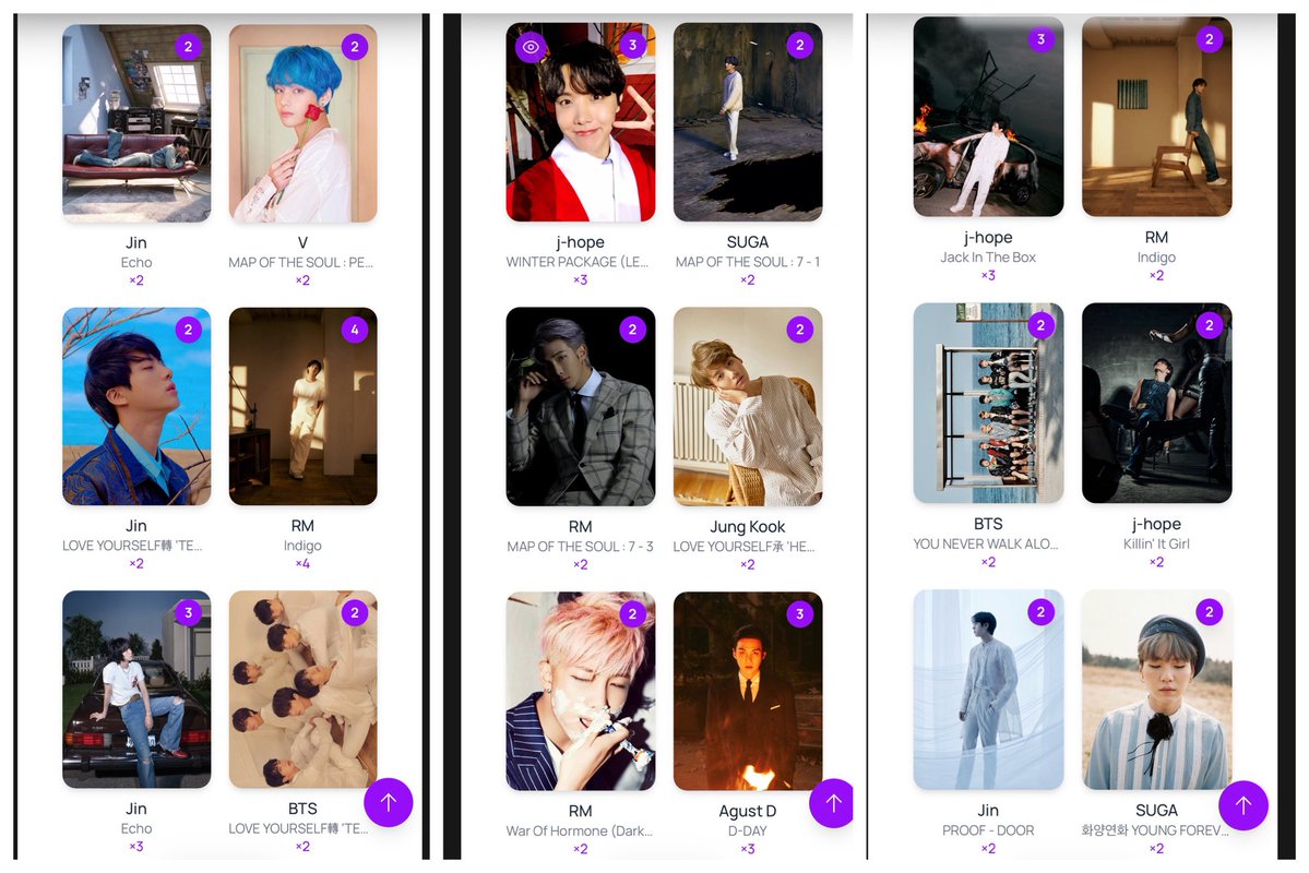 Hello ARMY, let's trade! I have 76 dupes. I'm open to accepting