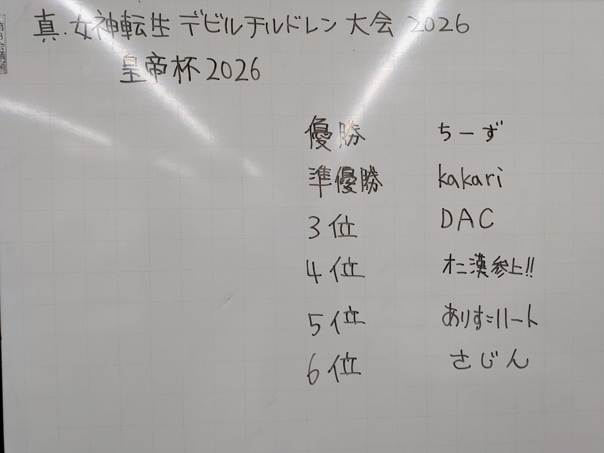 デビチルカード大会に行ってまいりました。 もーっと！もーっと！強く