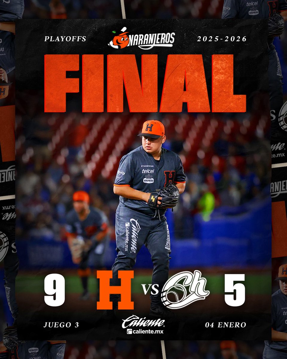 Después de 5 horas y media de juego en Zapopan… ¡ESTA NOCHE GANARON LOS NARANJEROOOOS! 🔥🍊 | <a href="/calientesports/">Caliente Sports</a>