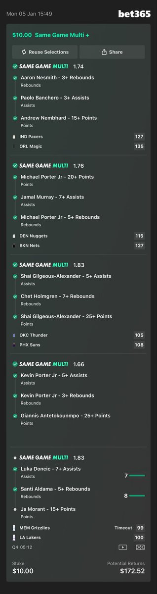 Buddy’s Bets tweet media