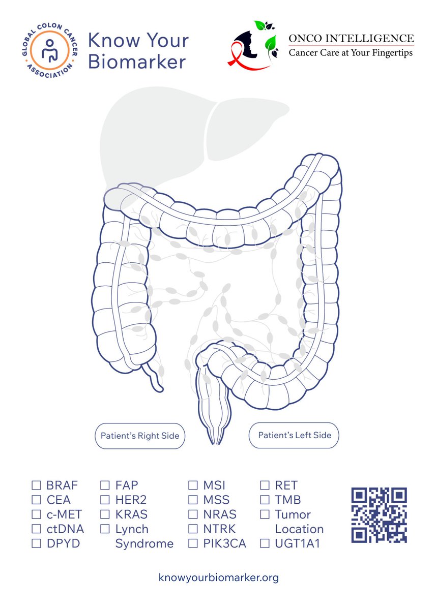 oncointelligenc's tweet photo. ๐๐๏ธ Colorectal Cancer treatment isn't one size fits all.ย
Biomarker testing helps doctors personalize your care plan. Learn which markers to ask about and track your results
#KnowYourBiomaker #Oncointelligence #GCCA
@GlobalCRC https://t.co/woU8Q9AUx6