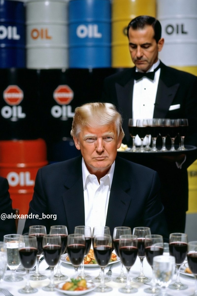 Alexandre_Borg's tweet photo. Putin está há quase 4 anos tentando tomar as terras da  Ucrânia. 

Trump em uma noite tomou algo mais valioso, o petróleo da Venezuela.

Não é pela democracia nem pela abolição do regime tirano do Maduro, é o líquido negro: petróleo. https://t.co/RpGSS2dApH