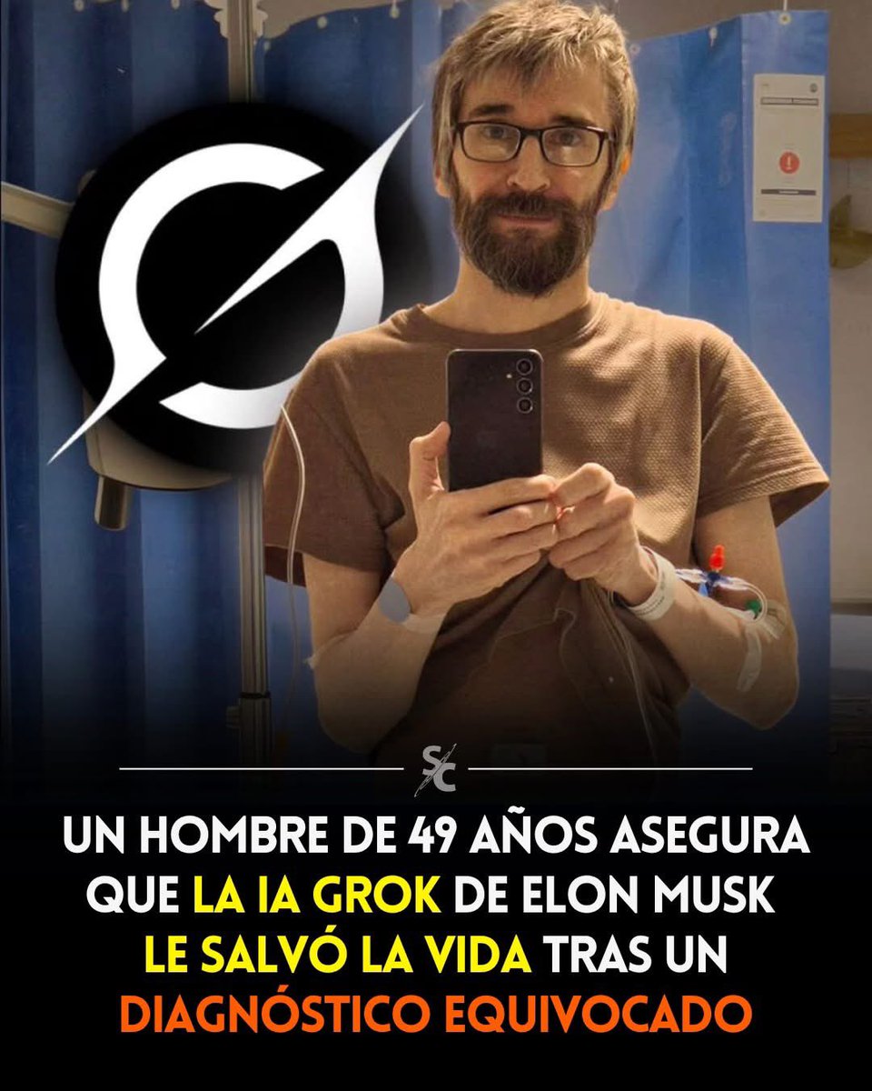 InformaCosmos's tweet photo. Un hombre de 49 años en Noruega atribuye a Grok, la inteligencia artificial desarrollada por xAI de Elon Musk, haberle salvado la vida tras un diagnóstico médico erróneo.

El hombre acudió a emergencias por un fuerte dolor abdominal y fue diagnosticado inicialmente con reflujo ácido. Al no quedar conforme, describió sus síntomas a Grok, que le advirtió sobre la posibilidad de apendicitis y le recomendó buscar atención inmediata. 

Tras regresar al hospital y exigir una tomografía, los médicos confirmaron que su apéndice estaba a punto de romperse y fue sometido a una cirugía de urgencia.

Después del procedimiento, compartió su experiencia en redes sociales, señalando que la IA lo ayudó a cuestionar el primer diagnóstico a tiempo. 

El propio Elon Musk destacó el caso como ejemplo del potencial de Grok, especialmente en la identificación de señales de alerta, y subrayó la importancia de un uso responsable de la IA como complemento en situaciones críticas.