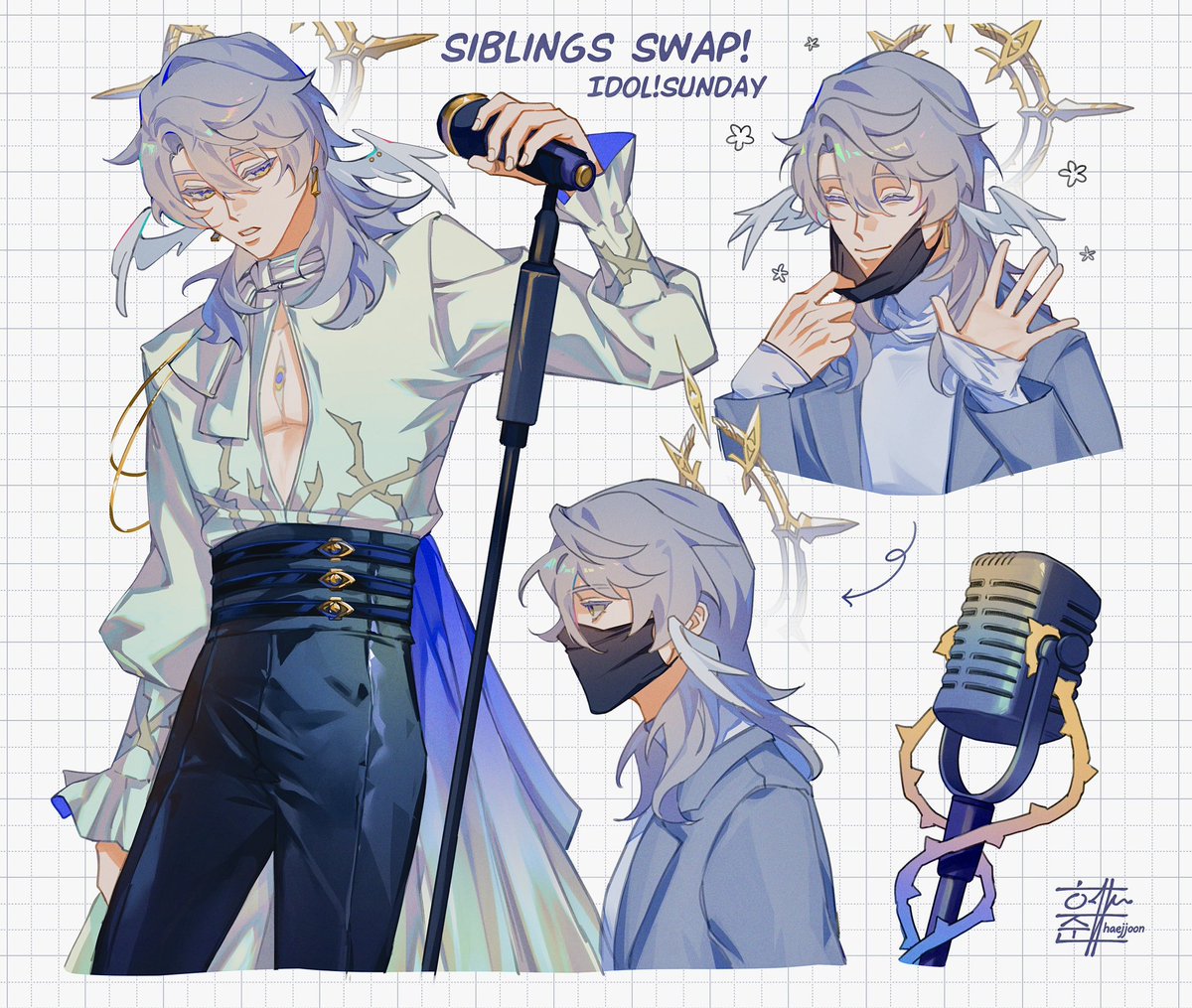 Sunday as a pop idol and Robin as the family head? #sundayhsr