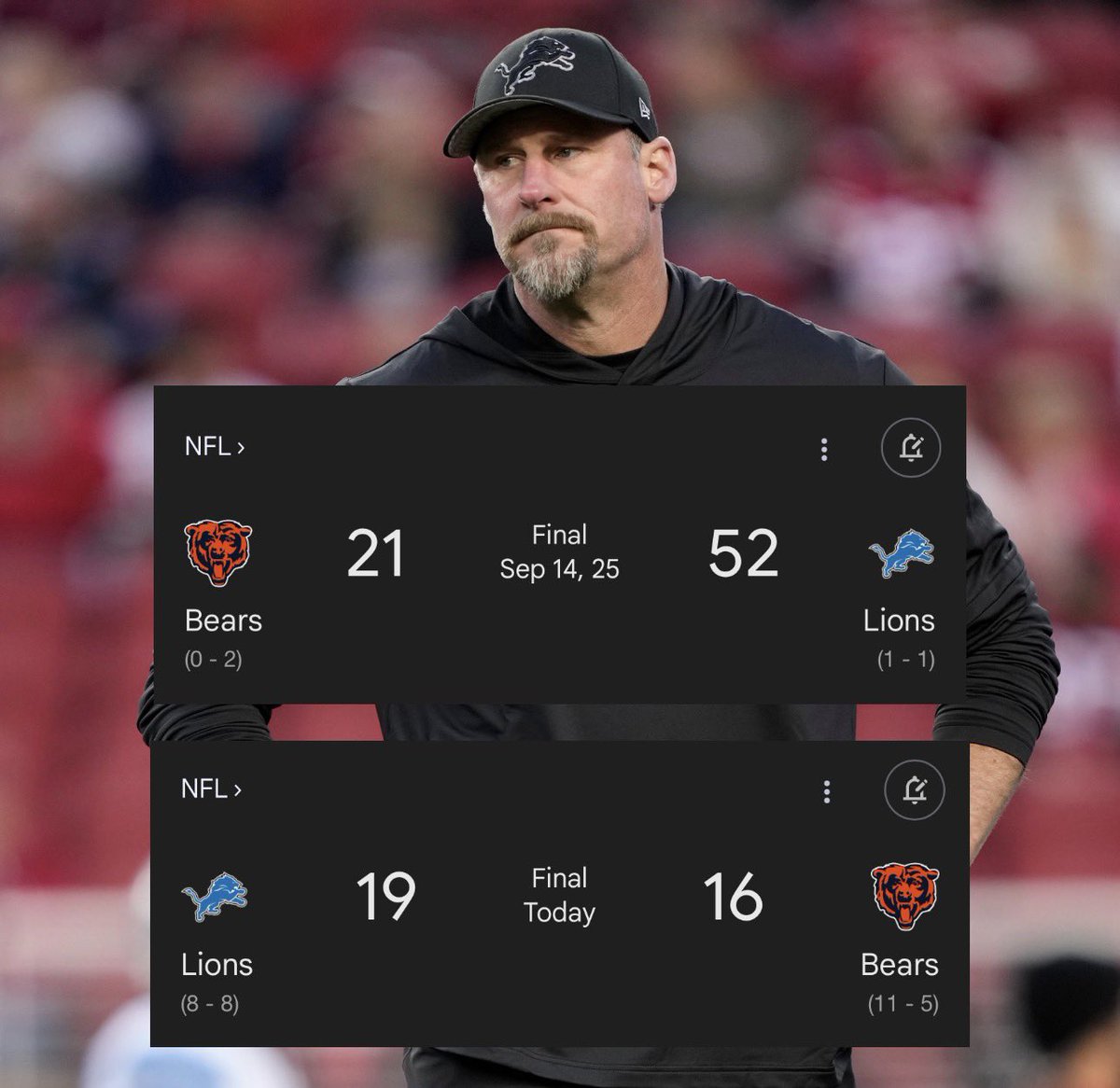 the_det_times's tweet image. Dan Campbell owns Ben Johnson.