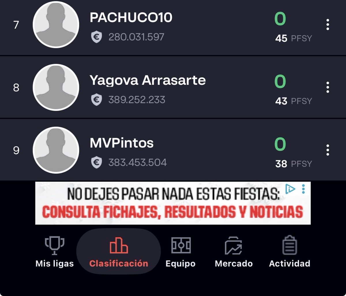 Oye <a href="/JoseCarrasco_98/">Carras</a> a ver si ayudas a tu amigo el banquero que te sigue mucho y esta jornada quedo de lo que aquí en galicia conocemos como pechacancelas.