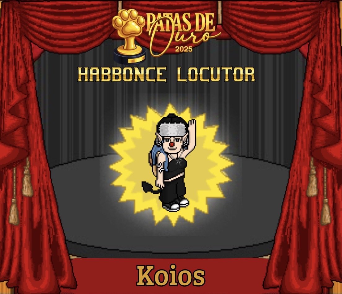 🏆 Patas de Ouro - Habbonce Locutor

A Habbonce que fez a animação do público do Habblet Hotel e de nossa rádio foi ela:

1º Koios (20%)

Parabéns pela conquista!

#PatasdeOuro