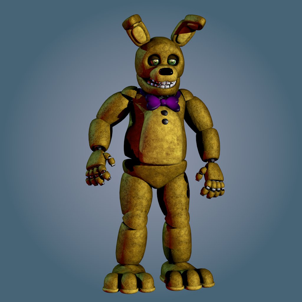 Wicherbitcher's tweet image. Classic Fredbear and Classic Spring Bonnie
#FNaF #FiveNightsatFreddys