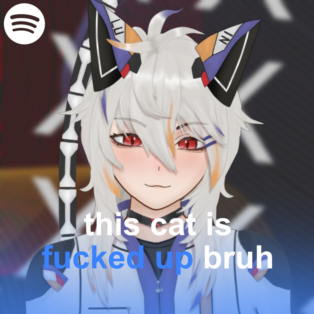 I love this image so much I had to make my own version. This cat is f-ed up bruh. Might be the dumbest thing I've posted.