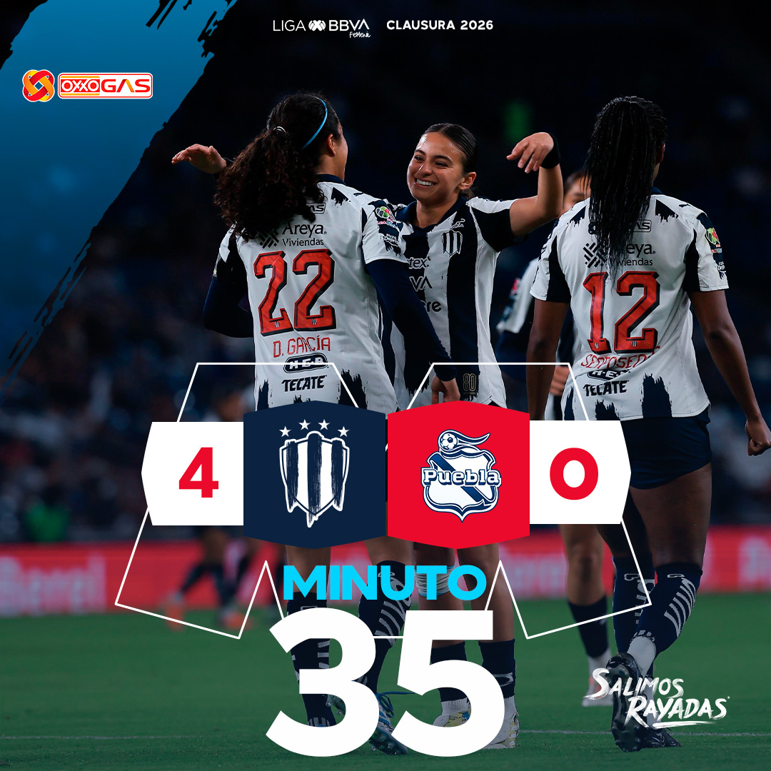 Rayadas's tweet photo. 35'⏱️| Rayadas 💙 4-0 🎽 Puebla

¡VAMOS, EQUIPO! 👏🏼

@oxxogas https://t.co/4TBHPrH59T