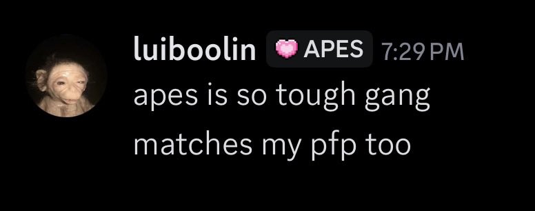 ApeSquadOrg's tweet photo. Shoutout @LuiBoolin our newest APES Club Member! Welcome in!
#ApeSquad #TheFinals #Embark #APES https://t.co/zODy2gKHC5