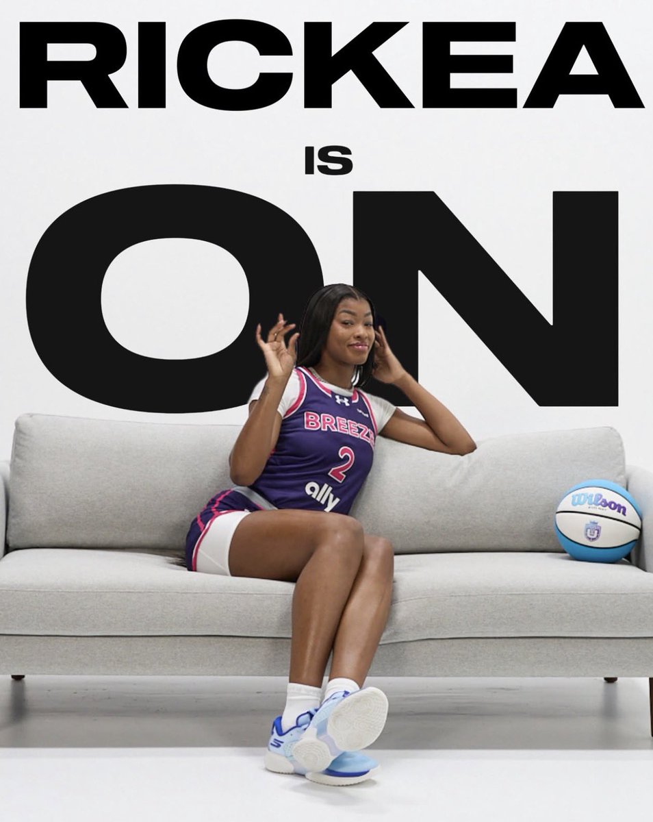 breezebcupdates's tweet photo. Watch Rickea tomorrow for Unrivaled Tip-off on TNT at 9:15 PM ET🎥🌬️. https://t.co/MYsLefESWb