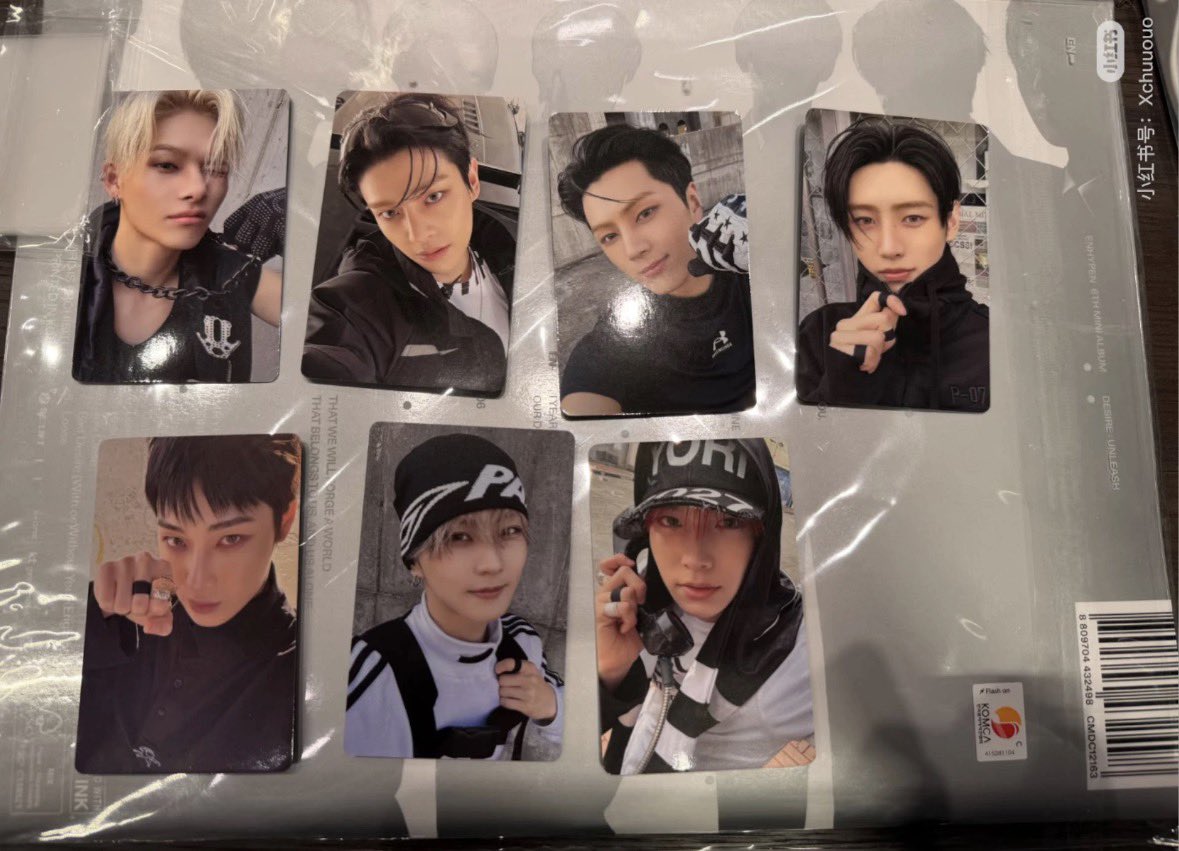 ENHYPEN エナプ DESIRE : UNLEASH yizhiyu yzy ヨントン 5.0 中華 共同