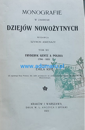 68 lat temu zmarł prof. Emil Kipa (17 III 1886-5 I 1958) historyk, wolnomularz i dyplomata, uczeń Sz. Askenazego. Znawca tematyki napoleońskiej. Jego obszerne "Dzieje wolnomularstwa w Polsce" spłonęły podczas powstania warszawskiego. Do jego uczniów zalicza się Jerzy Łojek