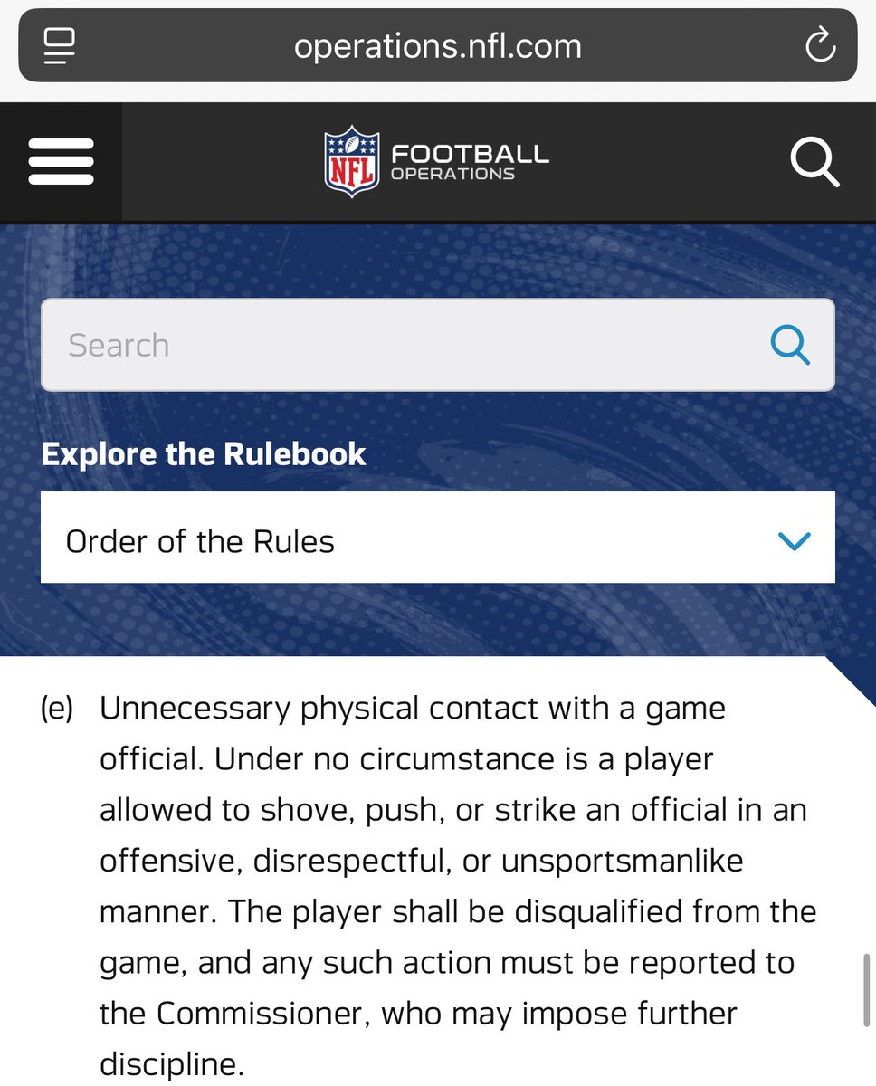 Levik71's tweet photo. @PorterZoey6481 @YeahYeahOkBro Touching a ref does not warrant an ejection….  Rule 12 Section 3 Article 1 line E.  At no point did Pierce “shove,push, or strike an official in an offensive, disrespectful, or unsportsmanlike manner”. https://t.co/ugZKuKUo8k