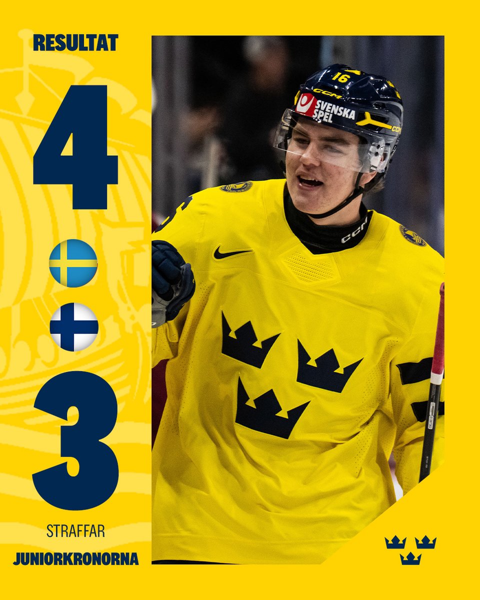 JAAAAAAAAAAAAAAAAAAAAAAAAAAA!
SVERIGE 4
FINLAND 3

I MORGON SPELAR VI JVM-FINAL!

🚨 Linus Eriksson, Ivar Stenberg, Eddie Genborg, Anton Frondell
🥅 Love Härenstam, 33 räddningar