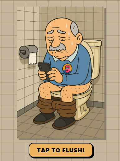 ToiletTreasury's tweet photo. Tap the screen. Watch the toilet react.
Feel absolutely nothing.

It will be finished. Eventually. 
Question your life. 🪠 https://t.co/Lo86LAaDik