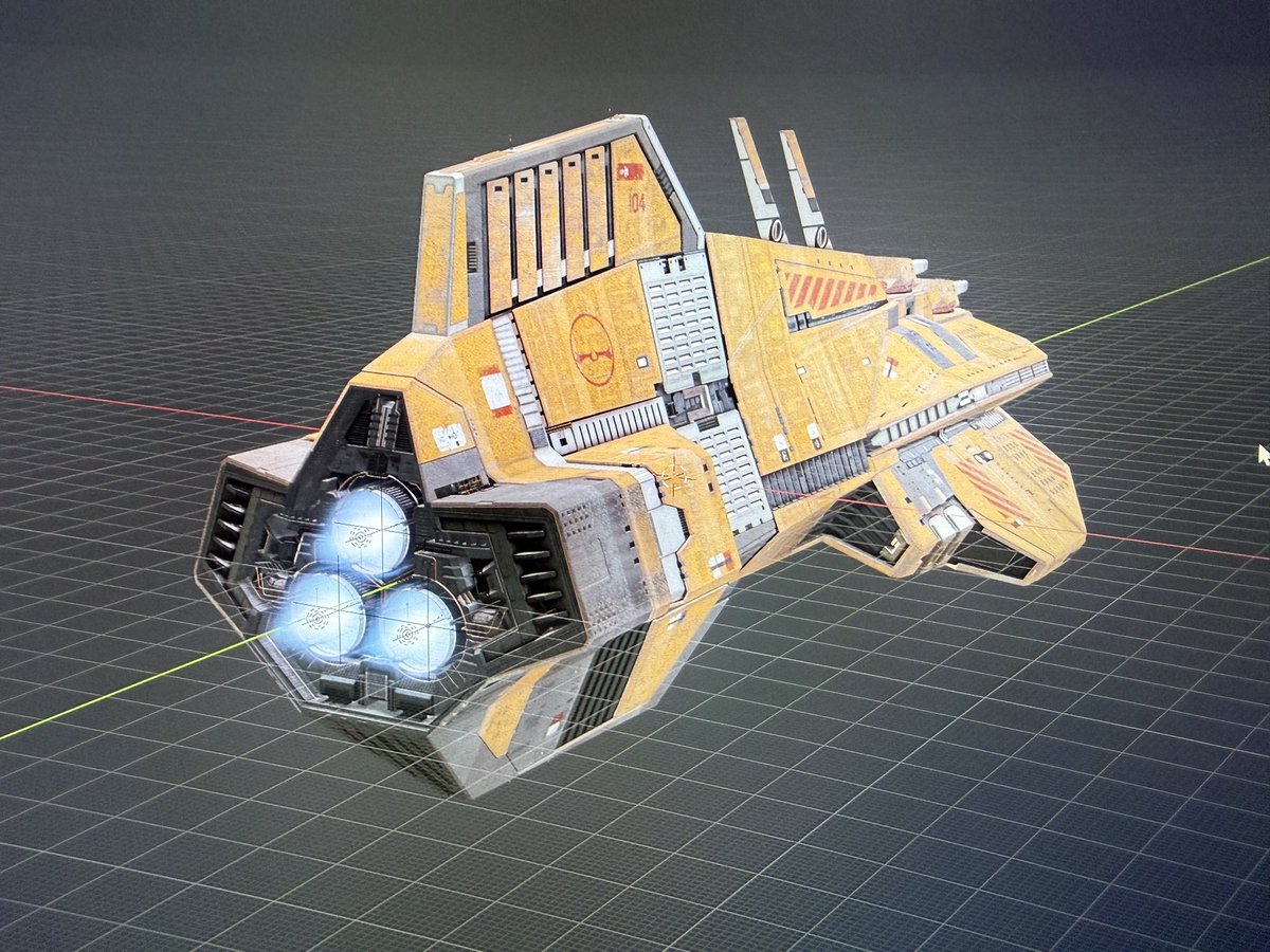 venturepictures's tweet image. So some absolute madlad has done an insane model of a Homeworld destroyer and it was FREE to use! 

Finally. 

I can now do some Homeworld animations! 

Step 1: add exhaust plume. 

#homeworld #scifi 

Link to model : sketchfab.com/3d-models/home…