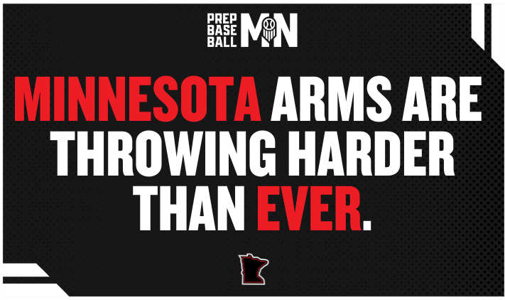 PrepBaseballMN's tweet photo. Big arms, big shoulders, bigger velocity. 

Minnesota is rewriting the high school pitching playbook.

🗞️ » https://t.co/DrBTyalPWB | @PrepBaseball https://t.co/L5WUWkBOmU