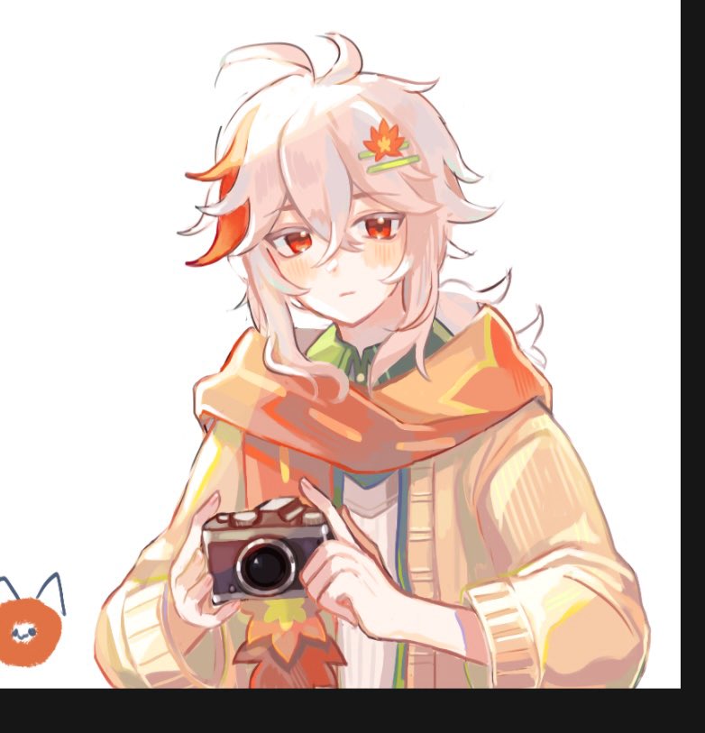 yureiiyummi's tweet image. I wanted to draw him in that outfit so bad 🍁#KaedeharaKazuha