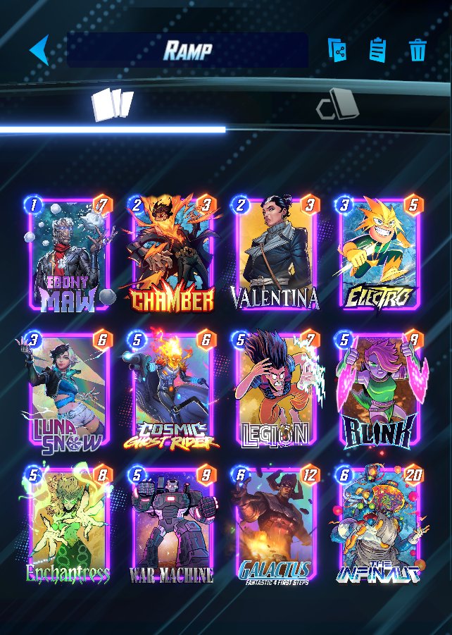 KMBestMS's tweet image. It's Sunday, you know what that means! KMBest @MARVELSNAP Top Decks Day!

Midrange is mostly figured out - it's small move decks and Wolf Pile decks. 

Ramp remains elite, while the combo archetype is either Nimrod or Maverick depending on how you define combo!