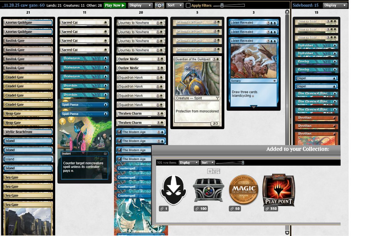 Gnexists's tweet photo. 1st place pauper challenge https://t.co/lnNdupIqe4