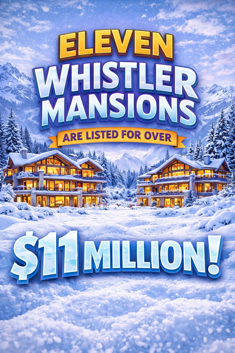 Hi Amazing People ✨

As 2026 begins, discover 11 extraordinary Whistler, Canada 🇨🇦 mansions, each priced above $11 million.

Take a virtual tour
redfin.ca/bc/whistler/fi…

#France #Swiss #SkiResort #UK #VenezuelaLibre
