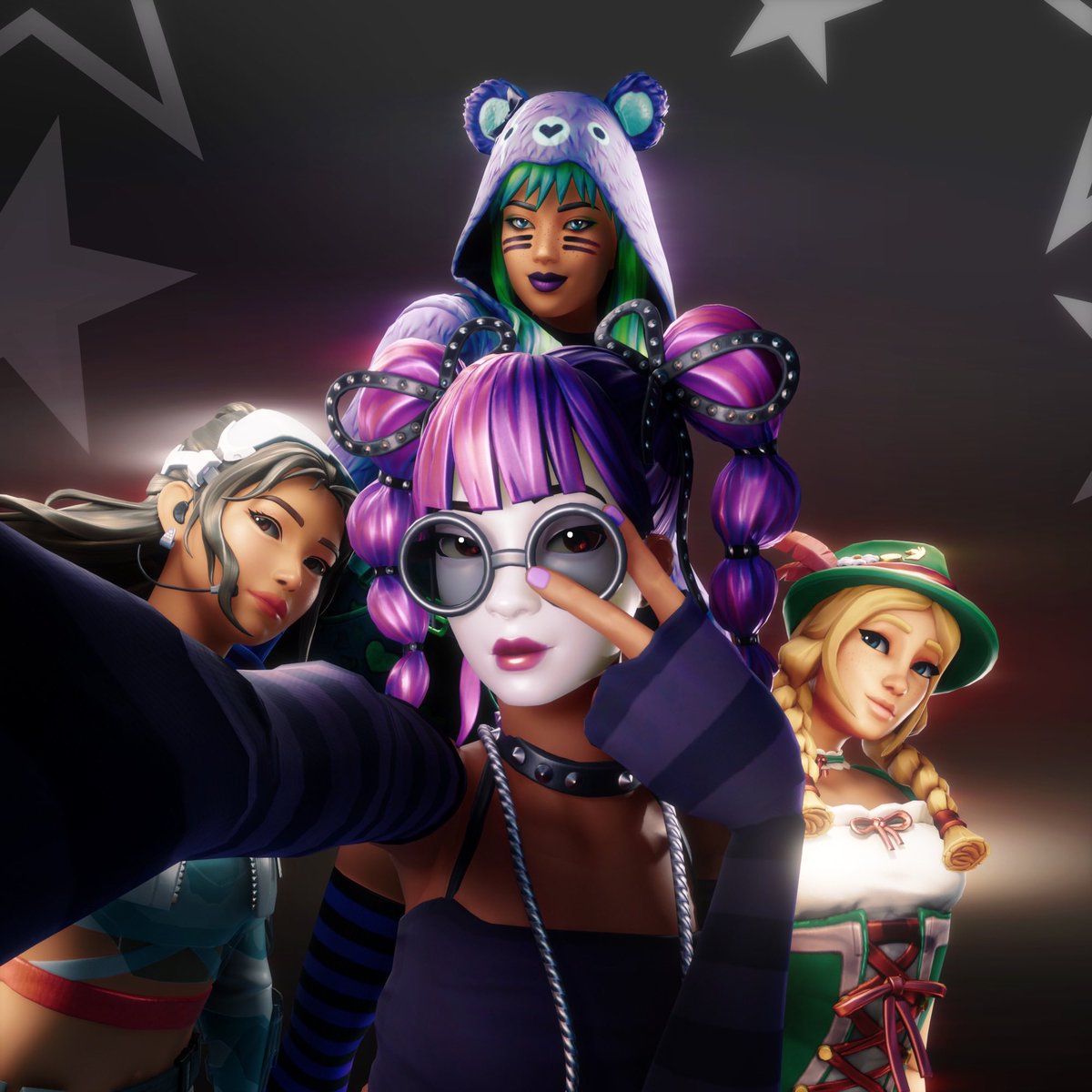 Currently setting up our New Year’s party, while doing so one of our grinders dropped off a gift for us! 👀🎊
-
Thanks <a href="/Yoshis3D/">YOSHIS3D</a> for this amazing profile picture! Can’t wait to share our guests attending the party very soon!🌴🎉
-
#Fortnite #FortniteArt #NewProfilePic
-