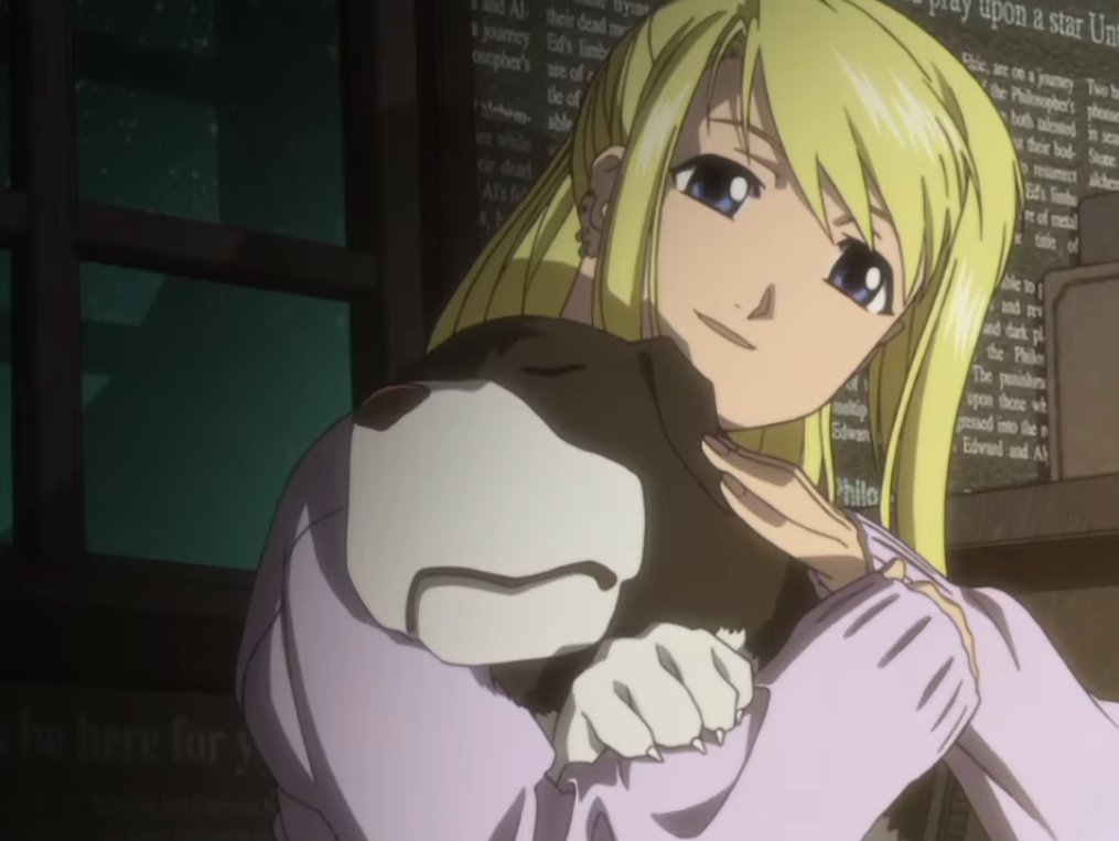 I'm just admiring how beautiful winry looks in fma03 ed 3
