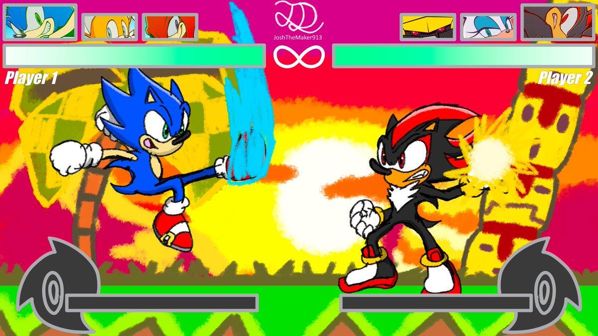 JoshTheMaker913's tweet photo. Seeing the rival interactions in CrossWorlds got me lowkey itching for a new Sonic fighting game. Whether it's a traditional or 3v3 2D fighter or a Tenkaichi-esque 3D fighter, they would cook hard with the material they got! https://t.co/ptisxXJcjf
