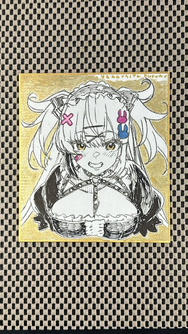 アスティとノラくんの色紙出来ました
コミケで準備だけしてたので 