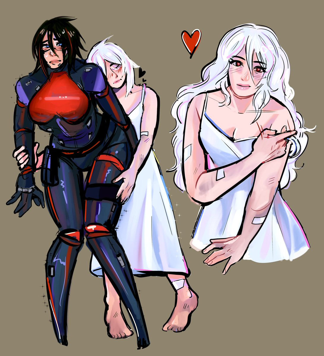 // $80 commission two full bodies colored!
i had some fun so i drew extra of these two :3
#signalis