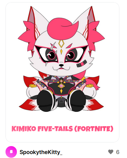 spookythekitty_'s tweet photo. So since people seemed to like my #fortnite concepts, I made a concept of #KimikoFiveTails https://t.co/RSg8KkBELR