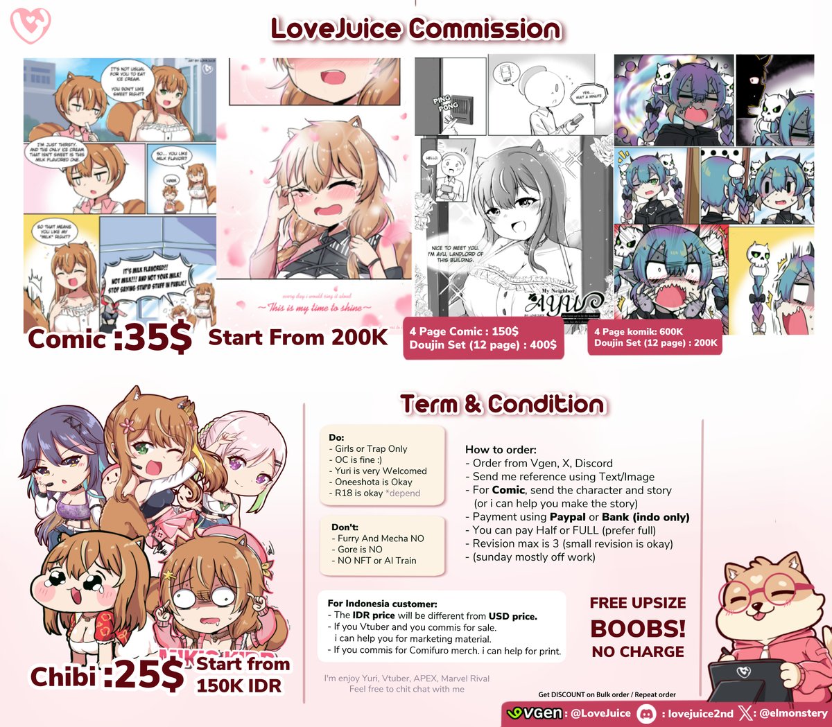 LoveJuice - Commission Open! DM please tweet media