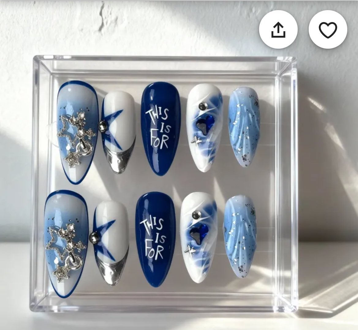 bought some twice nails for my concert :p