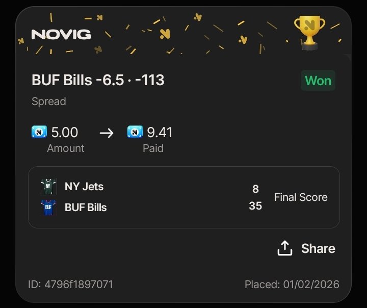 EnerqyPicks's tweet photo. Cash both of the NoVig spreads. https://t.co/8CEFzE7y1t
