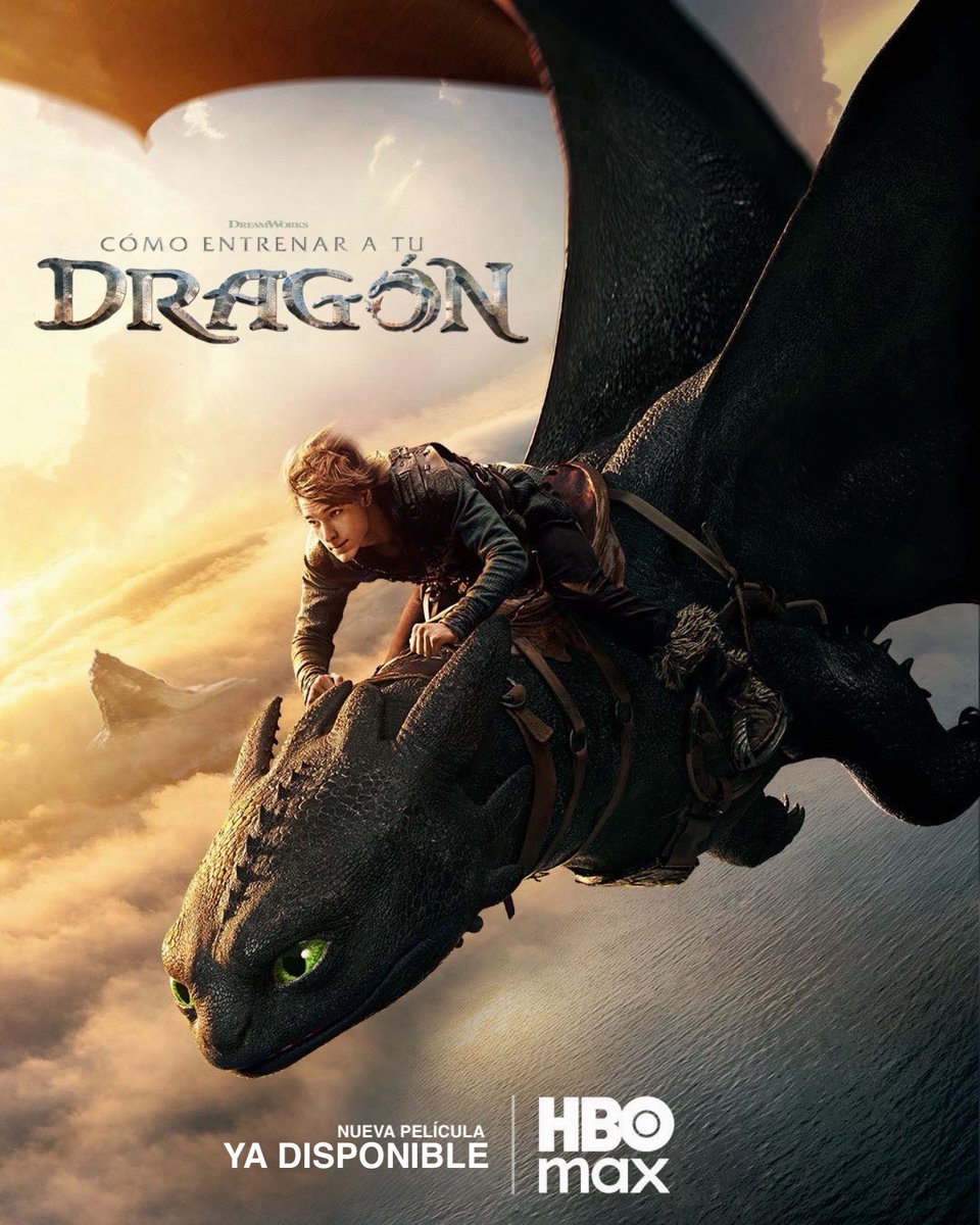 PortalHBOLAT's tweet photo. Cómo Entrenar a Tu Dragón (2025) ya está disponible en HBO Max. https://t.co/Y55QWEVsH1
