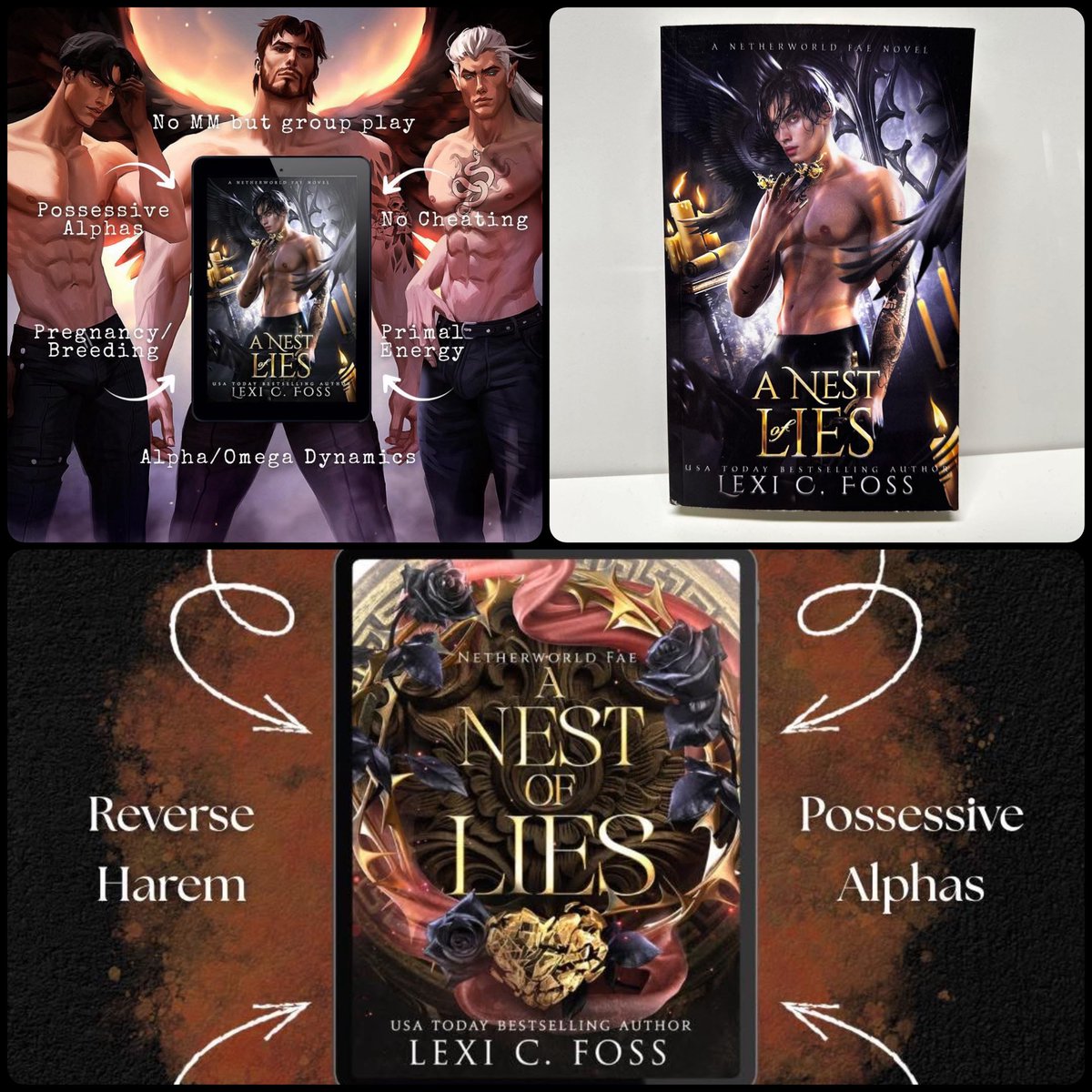 BookishEchoes_'s tweet photo. ⭐️⭐️⭐️⭐️⭐️
A Nest of Lies by Lexi C. Foss — dark, addictive Hades &amp; Persephone why choose retelling with intense chemistry and a killer cliffhanger. Obsessed.

#BookReview #Romantasy #WhyChoose #DarkRomance https://t.co/U0DbY522Wg