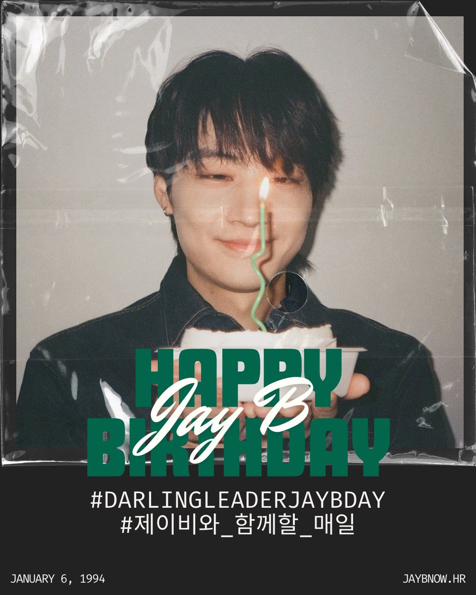 📢[Hashtag] #JAYB 32nd Birthday 

Hashtags for celebrating JAY B's birthday in 2026 Let's join together to send our birthday wishes to our beloved artist 🎂

🏷️ HAPPY BIRTHDAY JAY B
#️⃣ DarlingLeaderJAYBDay
#️⃣ 제이비와_함께할_매일
(“Every day we'll spend with JAY B” - Darling