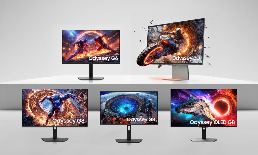 Samsung’s new gaming monitor lineup is incredible 

• World’s first 6K 3D gaming monitor 

• World’s first 1,040hz monitor 

• World’s first 6K gaming monitor 

Plus Samsung’s first 5K gaming monitor and a new 4K 240hz OLED gaming monitor