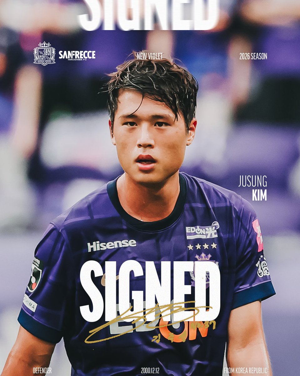 🟣CONTRACT RENEWAL🟣

#キム・ジュソン 選手と
明治安田J1百年構想リーグの契約を
更新いたしました🏹

🔗sanfrecce.co.jp/news/team/11879

#sanfrecce #サンフレッチェ広島 #NEWVIOLET