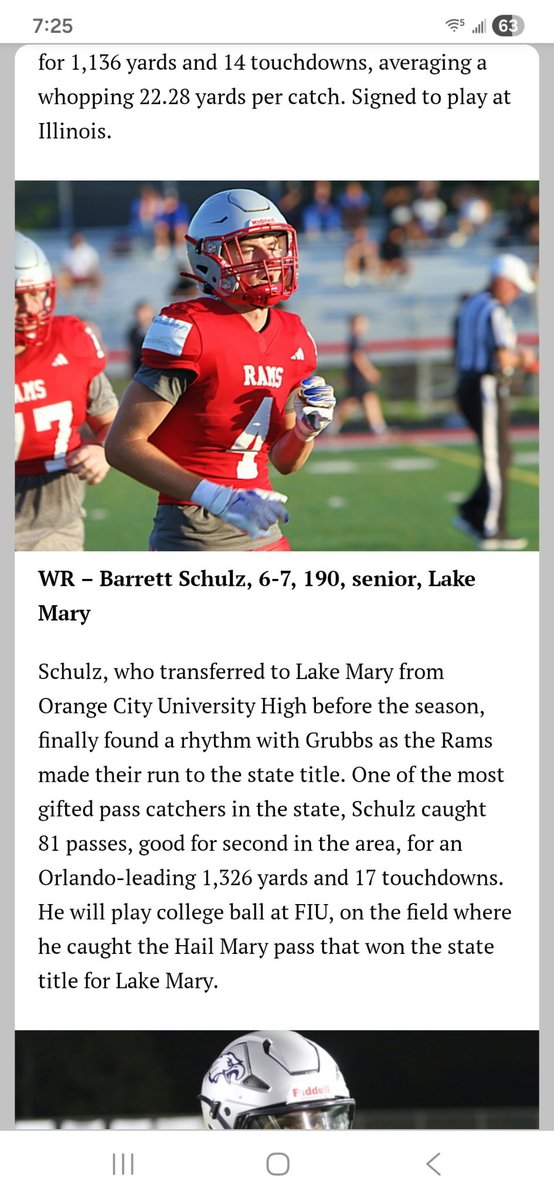BarrettSchulz's tweet photo. Blessed to be all central Florida first team 
@CoachAJBrooks @CoachWheelz @FIUFootball https://t.co/V2Vka9qUlg
